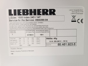 Thumbnail image of Liebherr MediLine LGUEX 1500 Laboratory Freezer