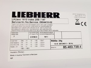Thumbnail image of Liebherr MediLine LKUexv 1610 Laboratory Fridge