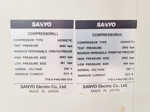 Thumbnail image of Sanyo MDF-U73V Ultra Low Temperature Freezer Lab