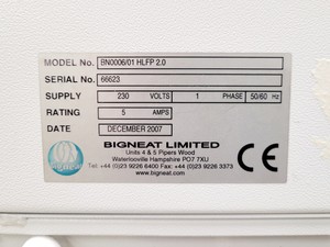 Thumbnail image of Bigneat HLF Workstation BN0006/01 HLFP 2.0 Horizontal Laminar Flow