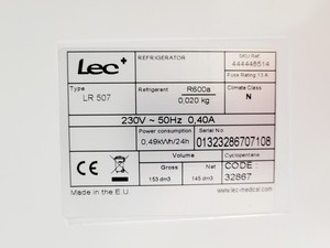 Thumbnail image of Lec LR 507 Under Counter Refrigerator