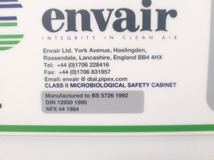 Thumbnail image of Envair Bio 2+ Class II Safety Cabinet
