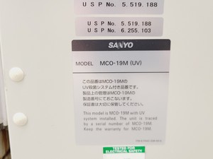 Thumbnail image of Sanyo O2/CO2 MCO-19M Incubator Lab