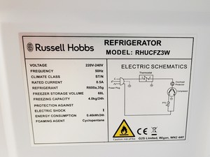 Thumbnail image of Russell Hobbs RHUCFZ3W Freezer Lab