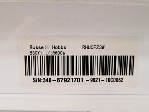 Thumbnail image of Russell Hobbs RHUCFZ3W Freezer Lab