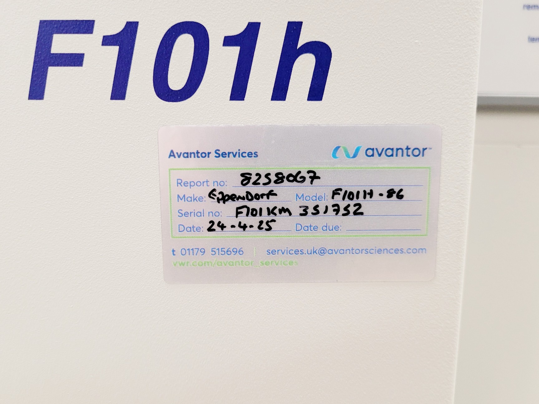 Image of Eppendorf CryoCube F101h-86 Ultra-Low Temperature Freezer Lab