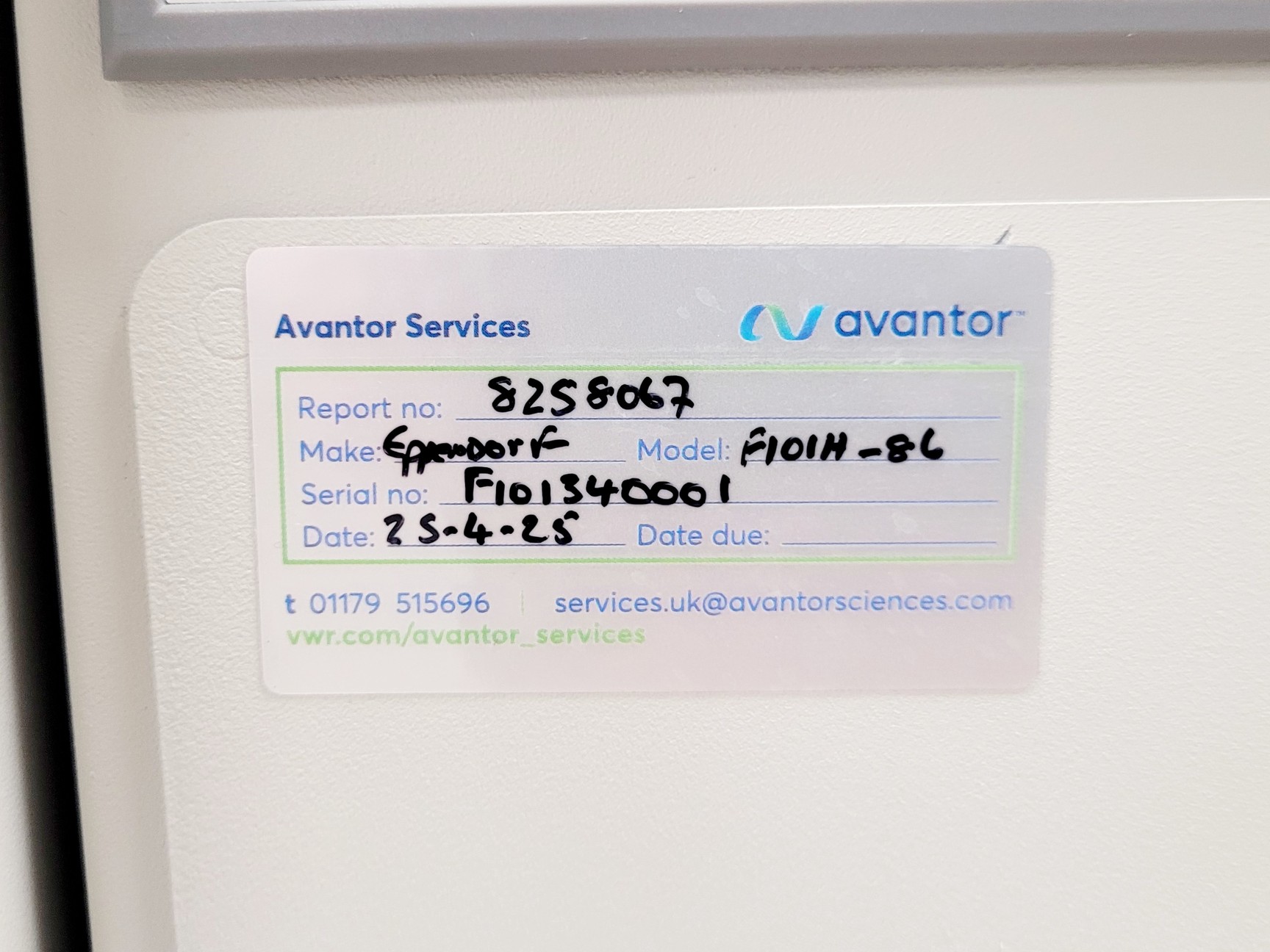 Image of Eppendorf CryoCube F101h-86 Ultra-Low Temperature Freezer Lab