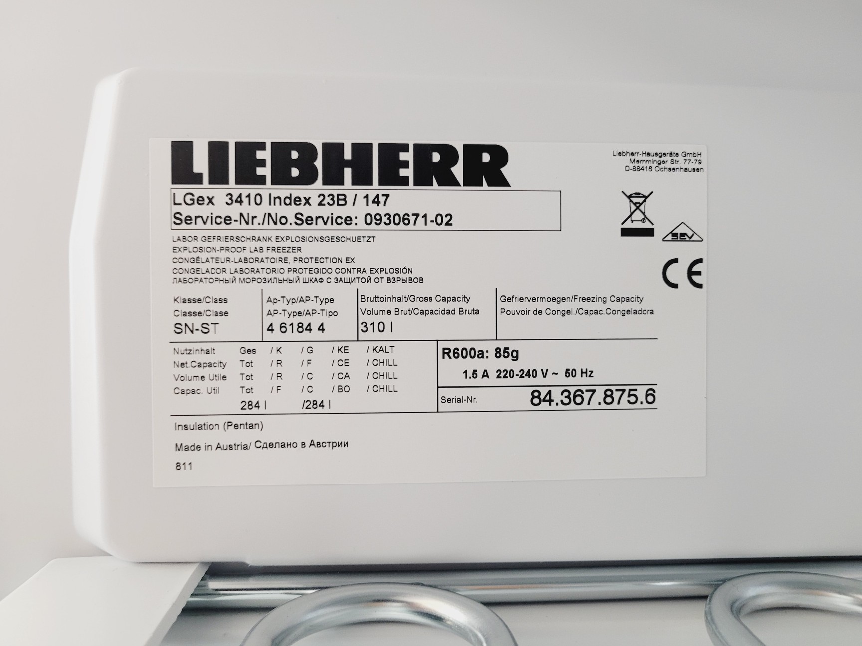 Image of Liebherr MediLine LGex 3410 Laboratory Freezer