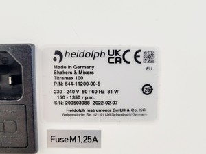 Thumbnail image of Heidolph Titramax 100 Benchtop Microplate Shaker (2022) Lab