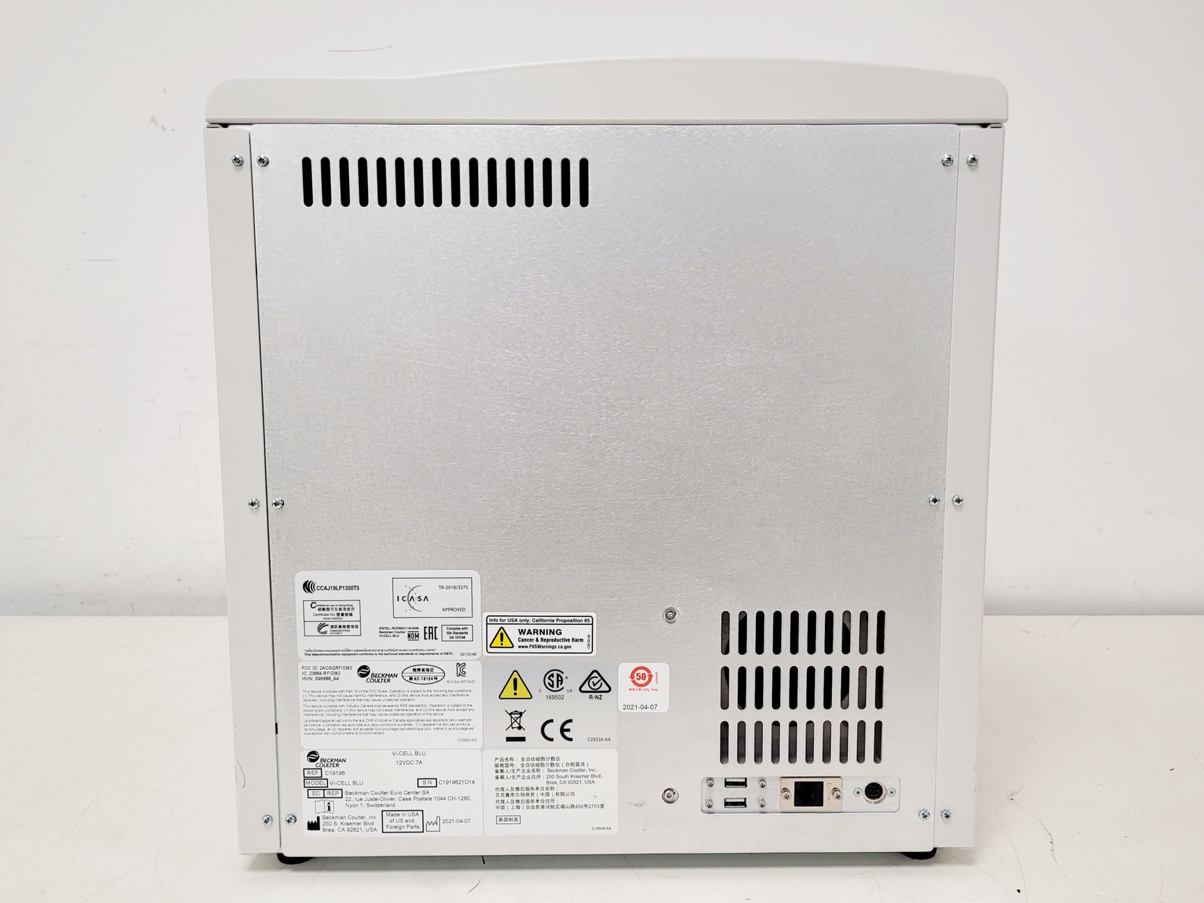 Image of Beckman Coulter C19196 Vi-Cell Blu Cell Viability Analyzer (2021) 