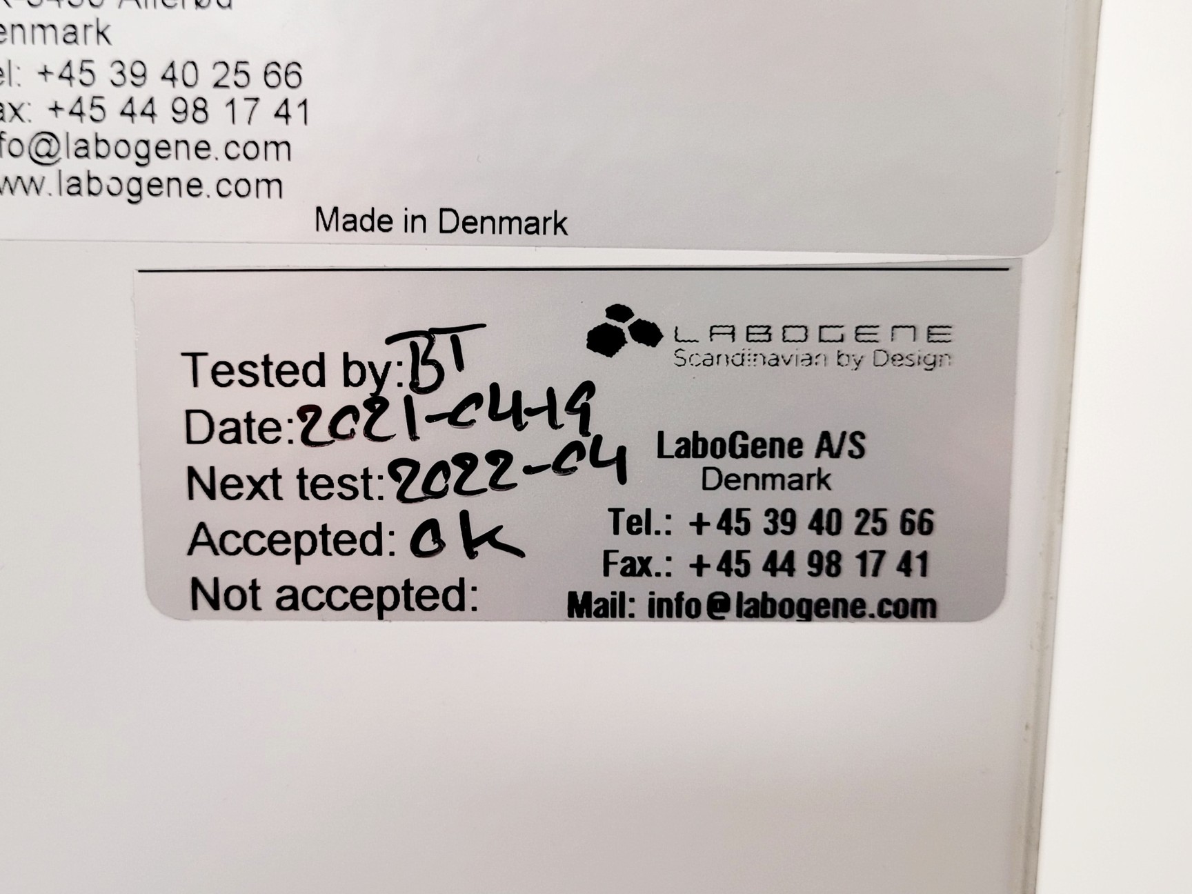 Image of Labogene Scanlaf Mars 1200 Class II Biological Safety Cabinet w/ Stand