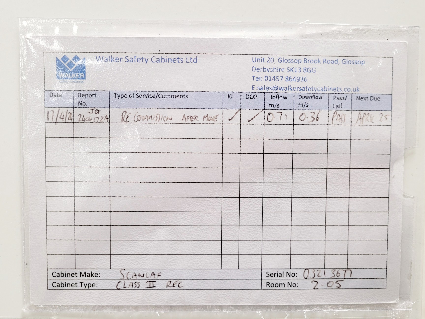 Image of Labogene Scanlaf Mars 1200 Class II Biological Safety Cabinet w/ Stand