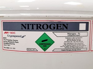 Thumbnail image of BoroLabs GT140 Liquid Nitrogen Dewar w/ 6 x Storage Racks Lab