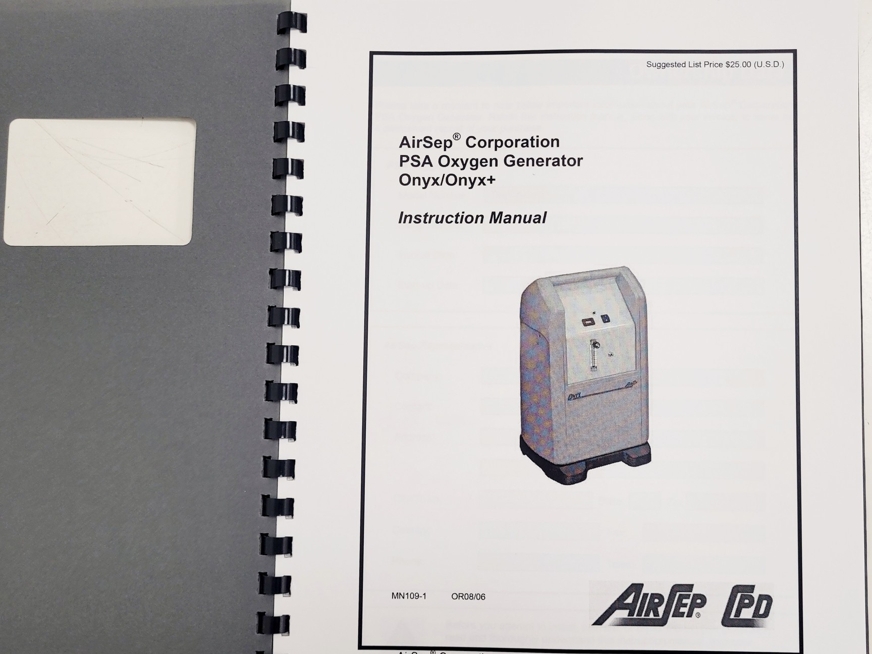 Image of Airsep Corporation ONYX AS016-2 PSA Oxygen Generator