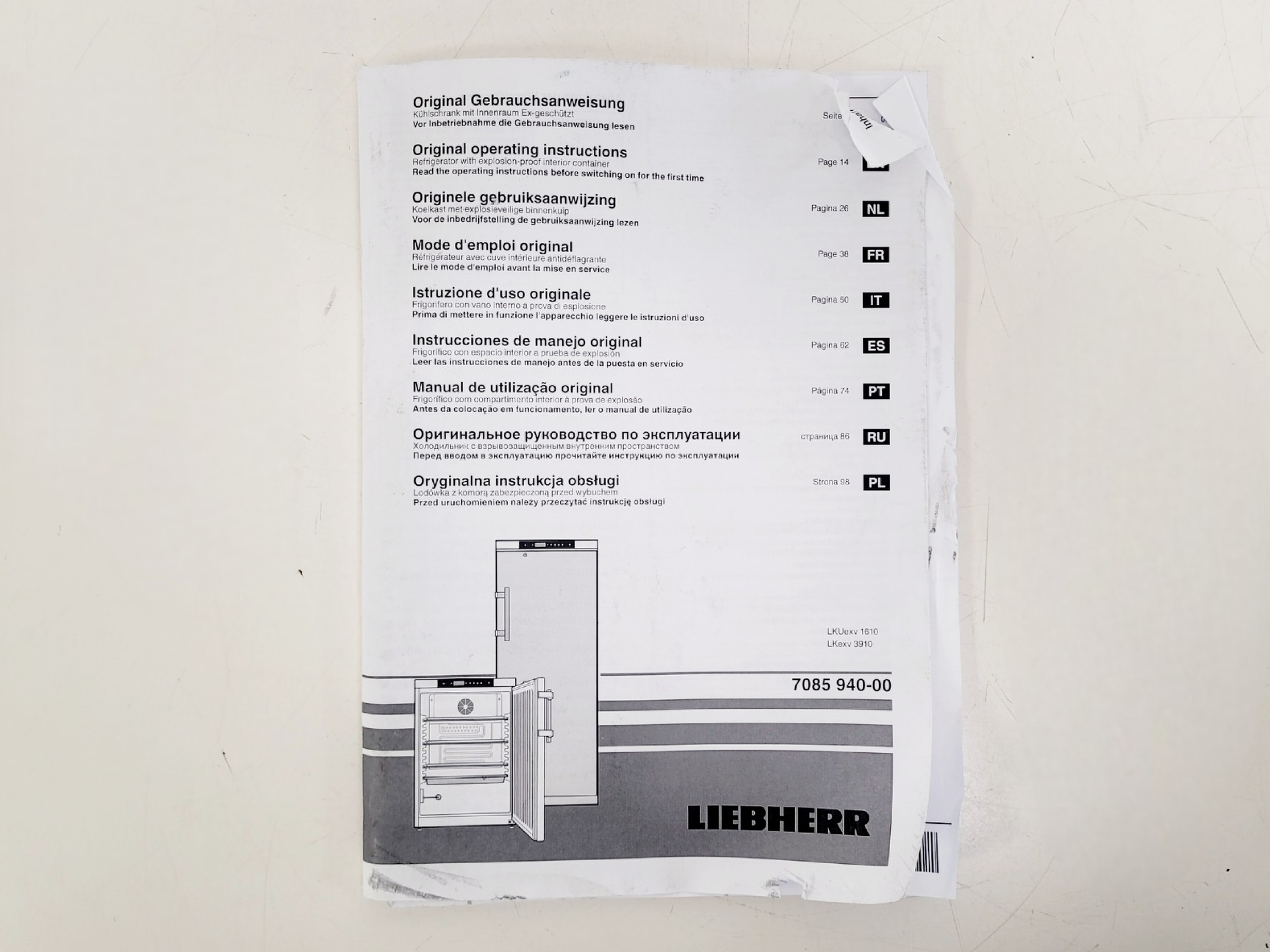 Image of Liebherr ProfiLine Model GKv 4310 Index 21H/147 Lab Fridge