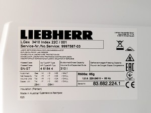 Thumbnail image of Liebherr MediLine Model LGex 3410 Index 22C / 001 Lab Freezer