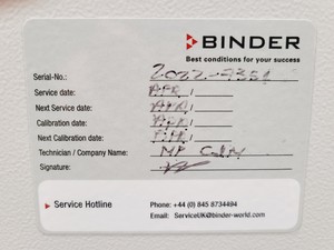 Thumbnail image of Binder CB 170 Incubator Double Stack CO2 Lab