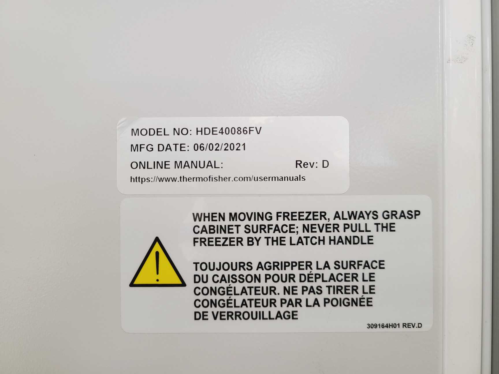 Image of Thermo Scientific HeraFreeze HDE Series Ultra-Low Temperature Freezer HDE40086FV