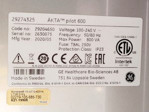 Thumbnail image of ÄKTA Pilot 600 Chromatography System FPLC Lab (2020)
