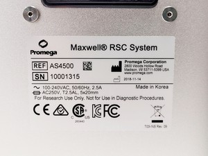 Thumbnail image of Promega Maxwell RSC Ref. AS4500 Automated Nucleic Acid Purification System