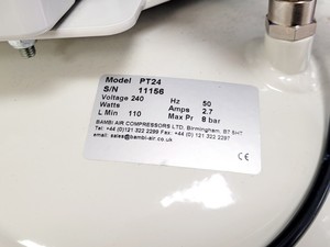 Thumbnail image of Bambi PT24 Oil Free Air Compressor