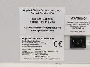 Thumbnail image of ATC Kt Chiller Model KTNS259 Recirculating Chiller 