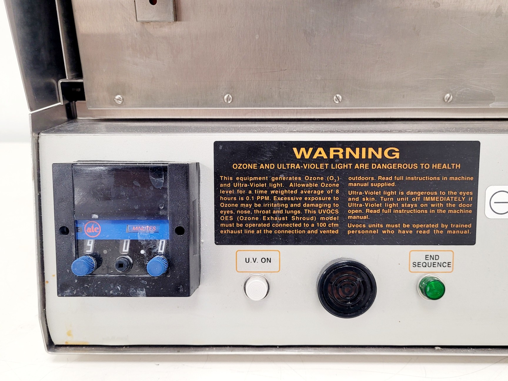 Image of UVOCS Inc UV Ozone Cleaning Systems Fume Extract T10x10/OES/E