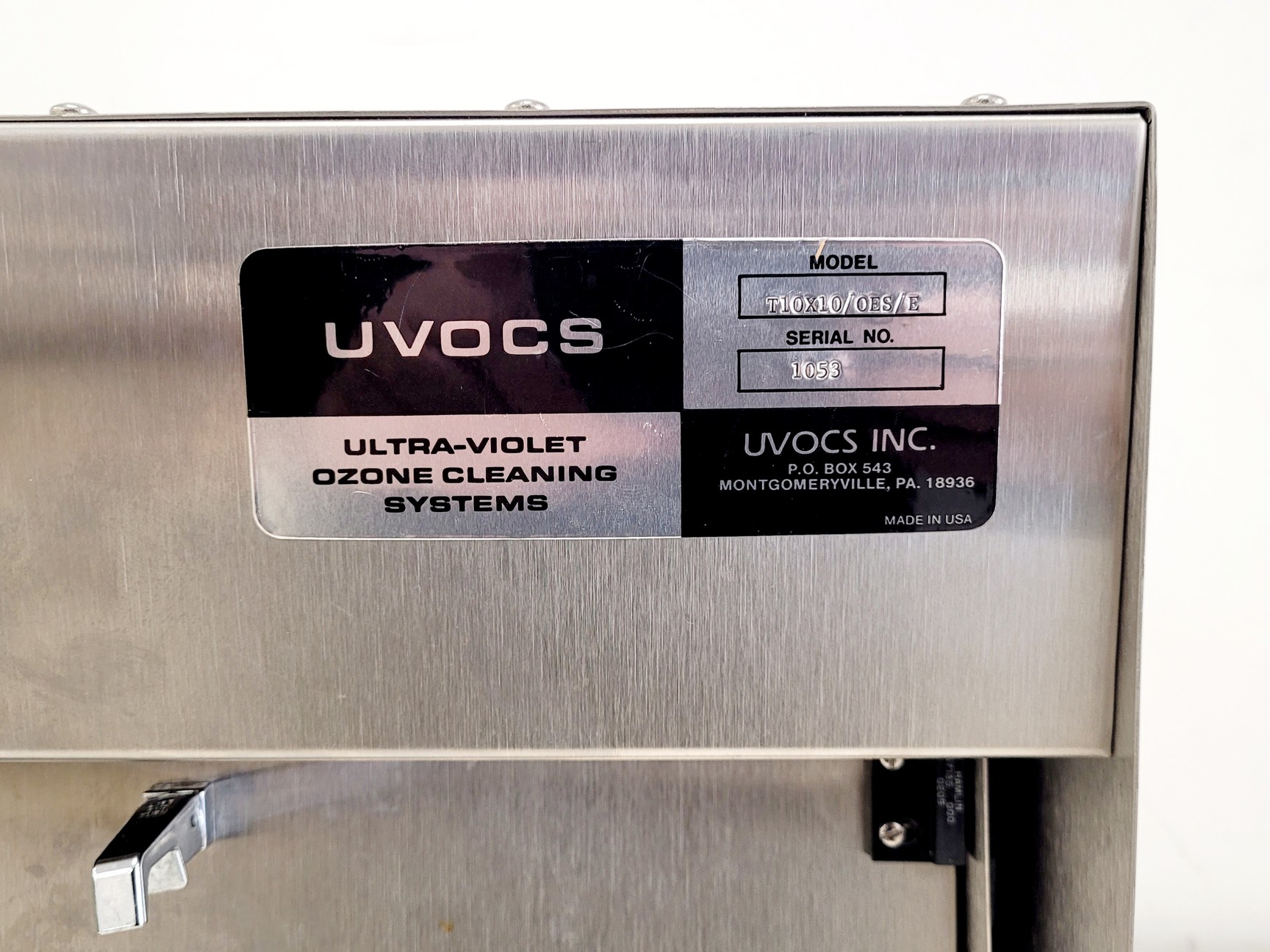 Image of UVOCS Inc T10x10/OES/E UV Ozone Cleaning Systems Fume Extract