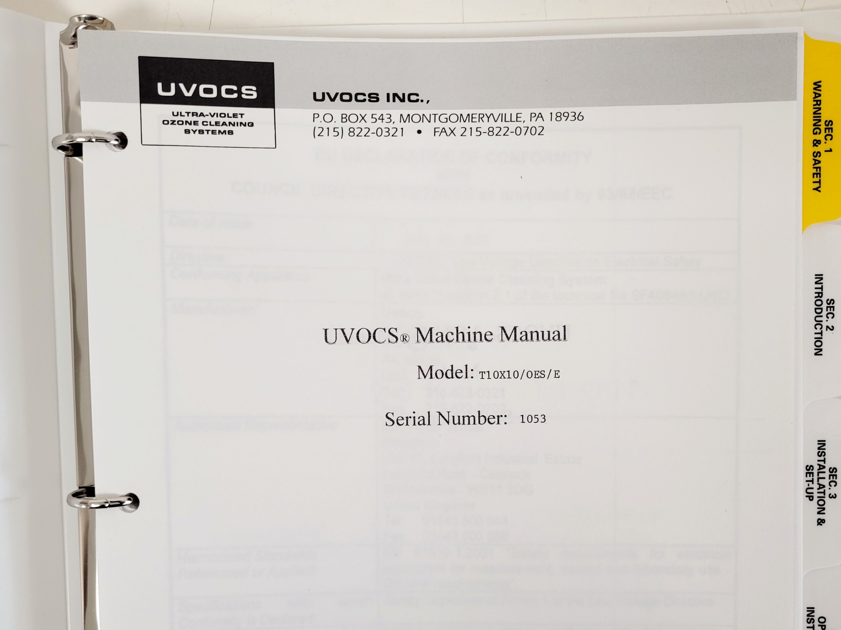 Image of UVOCS Inc T10x10/OES/E UV Ozone Cleaning Systems Fume Extract