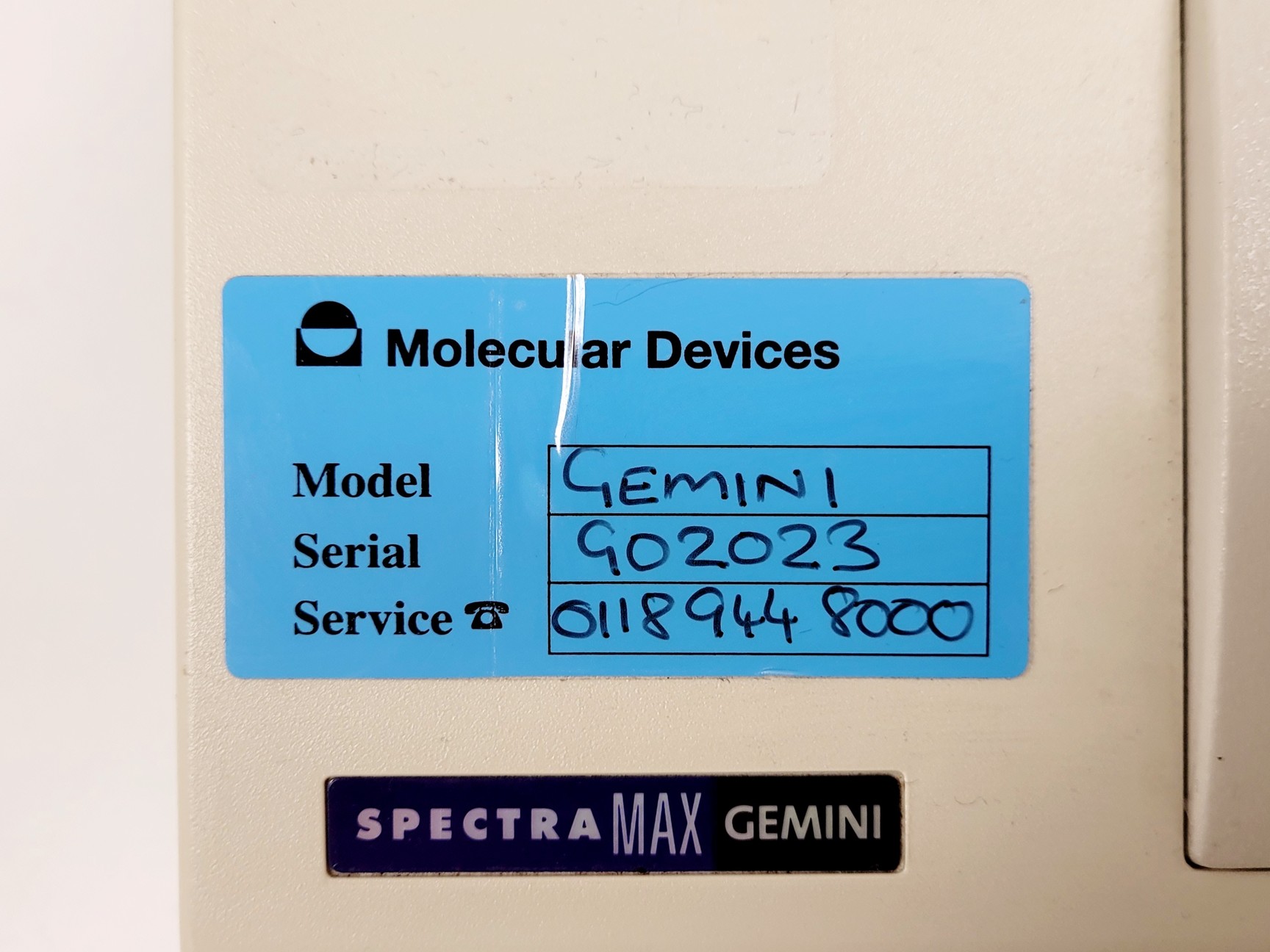 Image of Molecular Devices SpectraMAX Gemini Microplate Spectrophotometer w/ PC