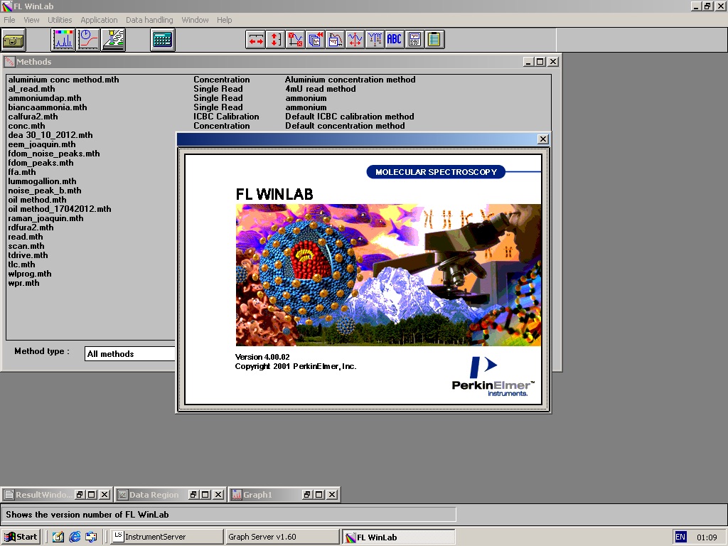Image of PerkinElmer Instruments LS55 Fluorescence Spectrometer w/ PC & Software Lab