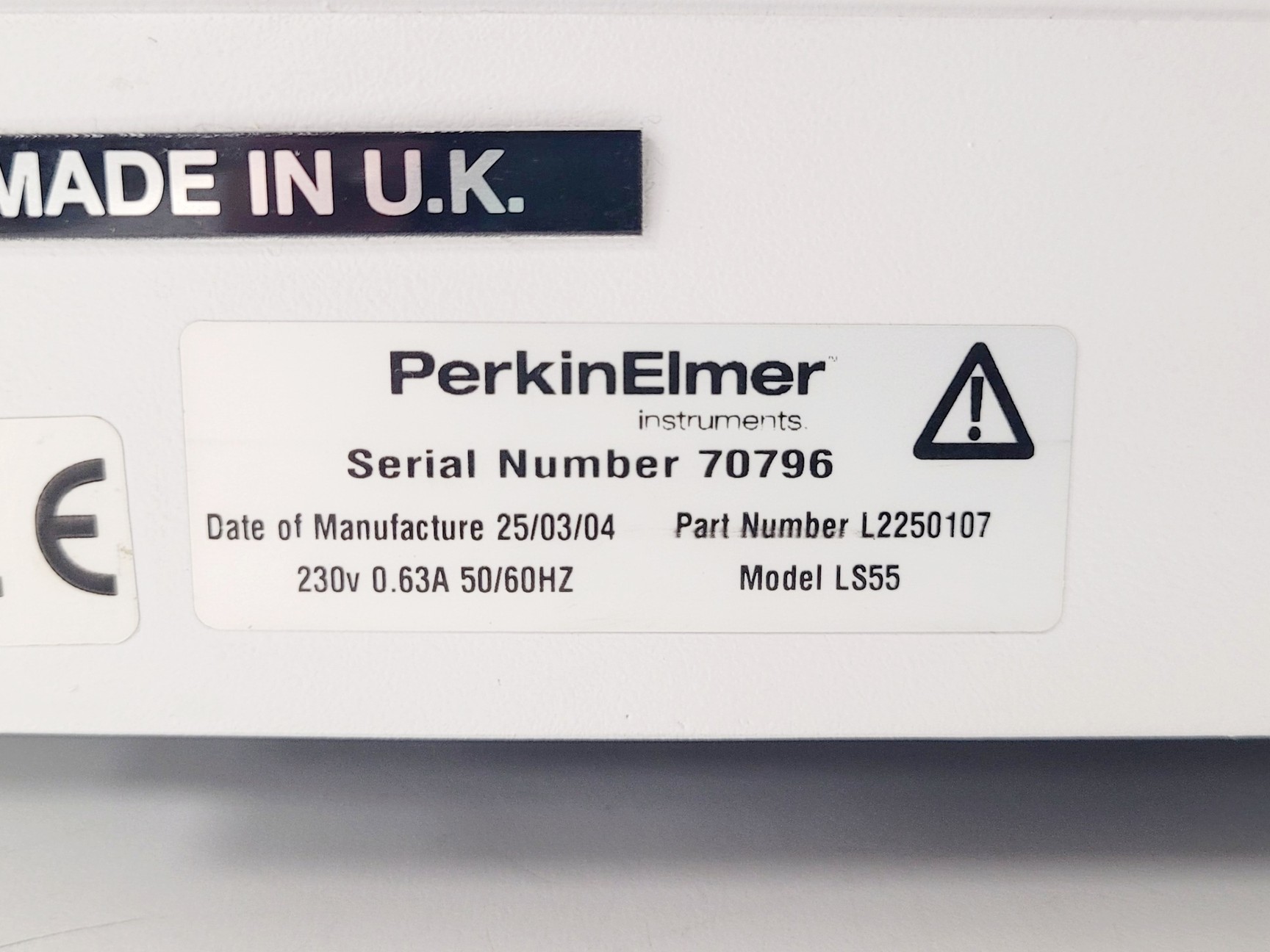 Image of PerkinElmer Instruments LS55 Fluorescence Spectrometer w/ PC & Software Lab