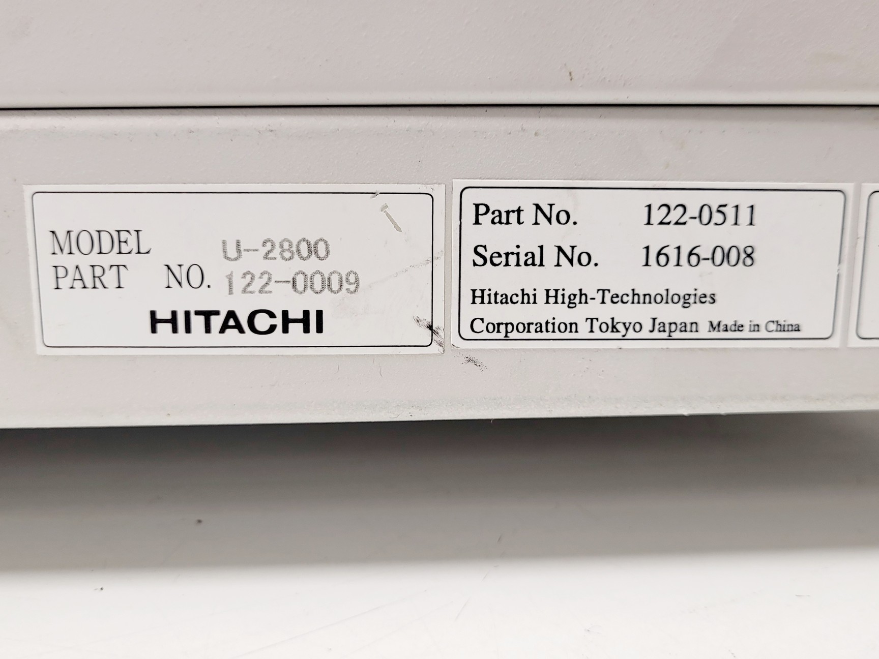 Image of Hitachi U-2800 UV/VIS Spectrophotometer Lab