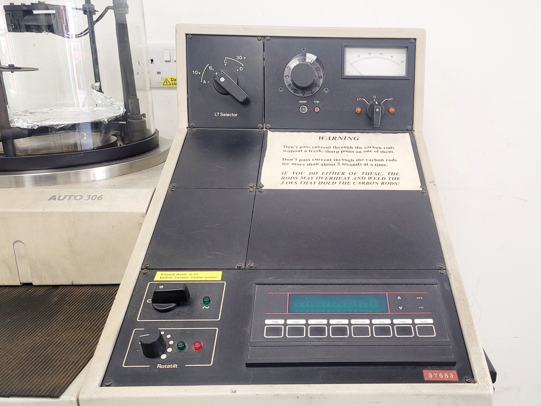Image of Edwards Auto 306 Thermal Evaporator Coating System Lab