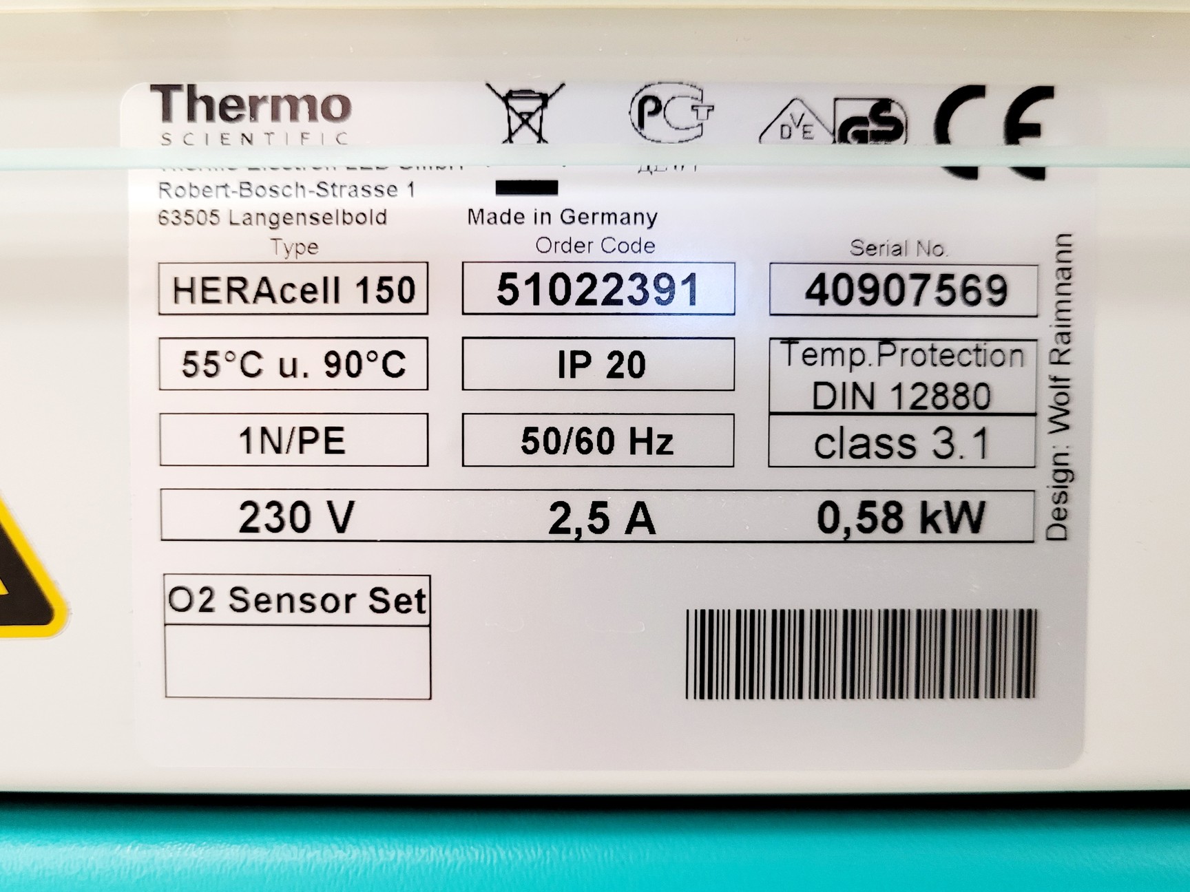 Image of Thermo Scientific HERAcell 150 Incubator Lab