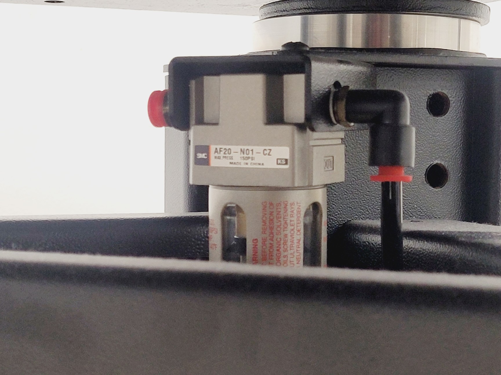 Image of TMC Anti-Vibration Table Model 63-530 w/ Jun-air 3-4 Air Compressor