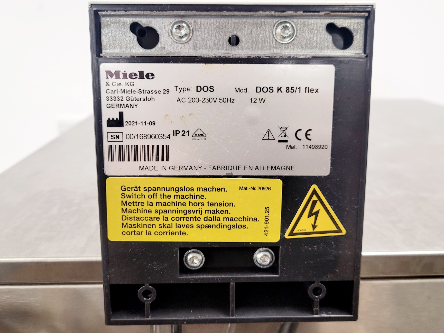 Image of Miele Professional Lab Washer Type GG05 Model PG 8593