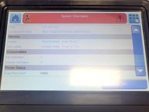 Thumbnail image of LINX 2 Line SS Model LINX10 Continuous Ink Jet (CIJ) Printer