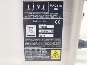 Thumbnail image of LINX 2 Line SS Model LINX10 Continuous Ink Jet (CIJ) Printer