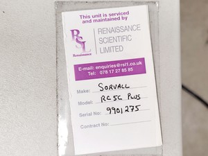 Thumbnail image of Sorvall RC 5C Plus Centrifuge with Sorvall SA-600 Rotor Lab