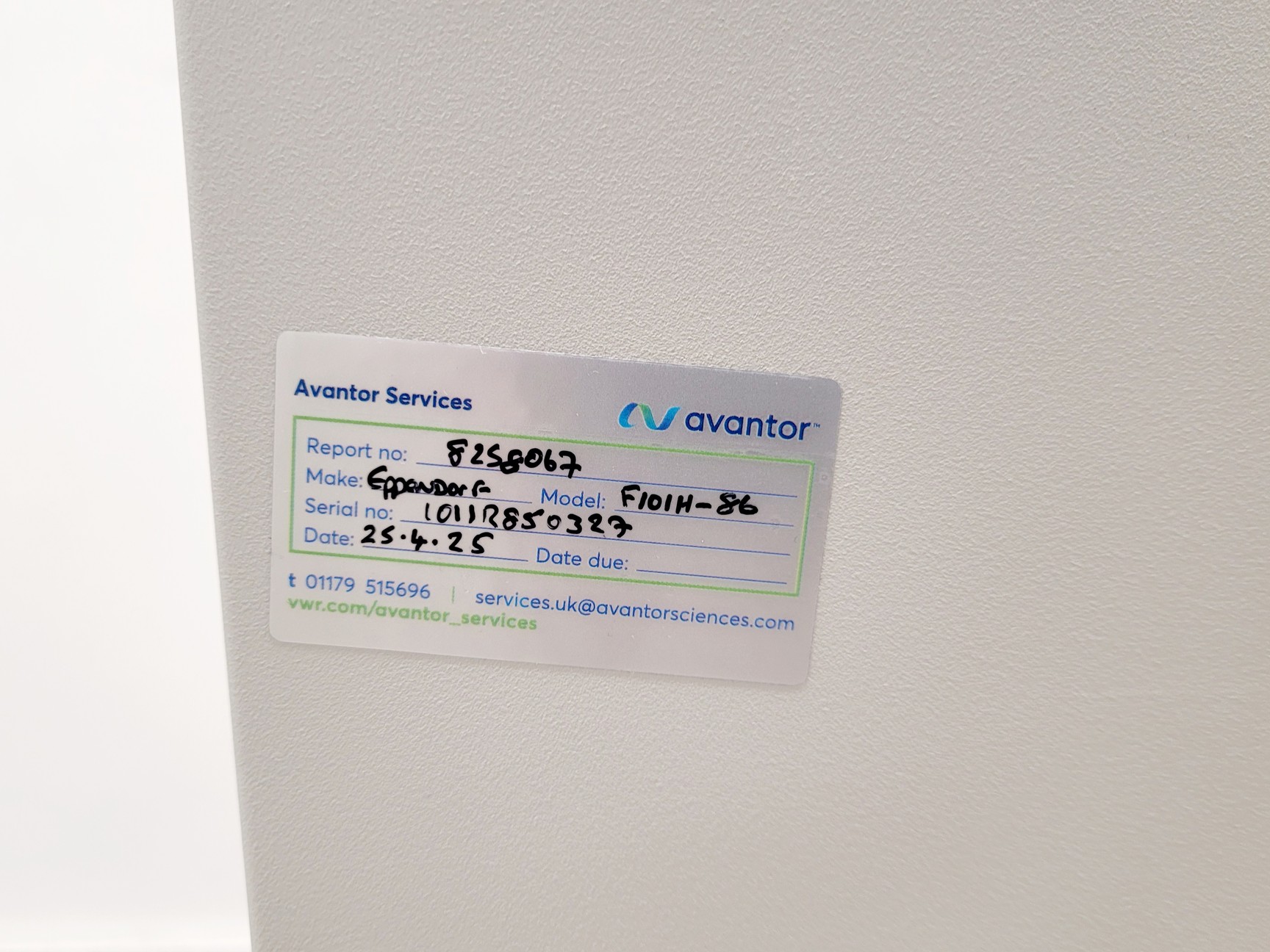 Image of Eppendorf CryoCube F101h-86 Ultra Low Temperature Freezer