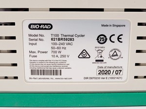 Thumbnail image of BIO-RAD T100 Thermal Cycler (2020) Lab