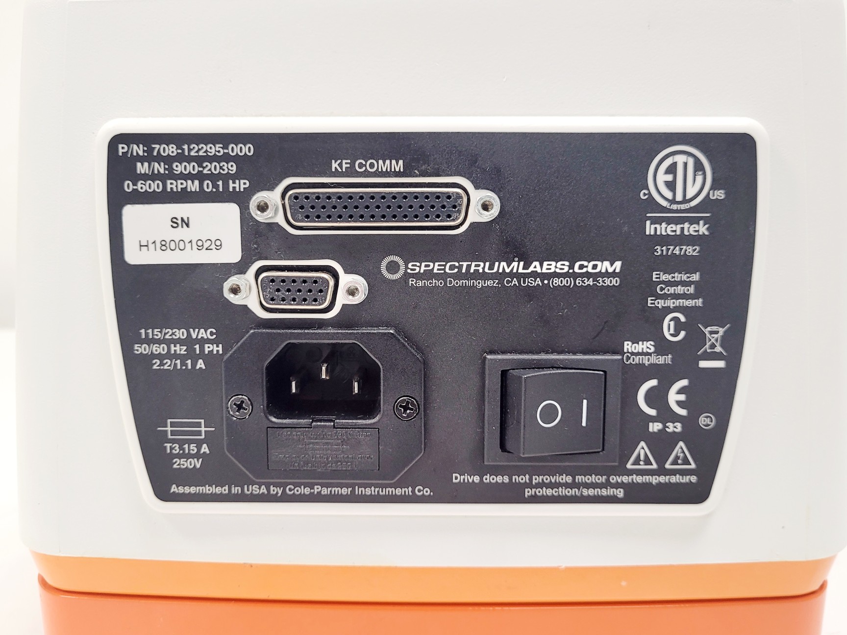 Image of SpectrumLabs KrosFlo KR2i TFF System w/ Masterflex Easyload-3