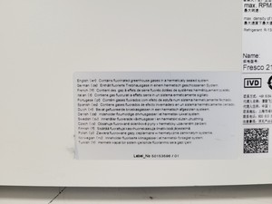 Thumbnail image of Thermo Scientific Fresco 21 Centrifuge w/ 75003410 Rotor 14800 RPM