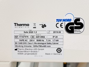 Thumbnail image of Thermo Scientific Safe 2020 1.2 Safety Cabinet w/ Stand Lab