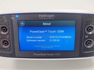 Thumbnail image of Invitrogen PowerEase Touch 120W Power Supply Electrophoresis (2021) Lab
