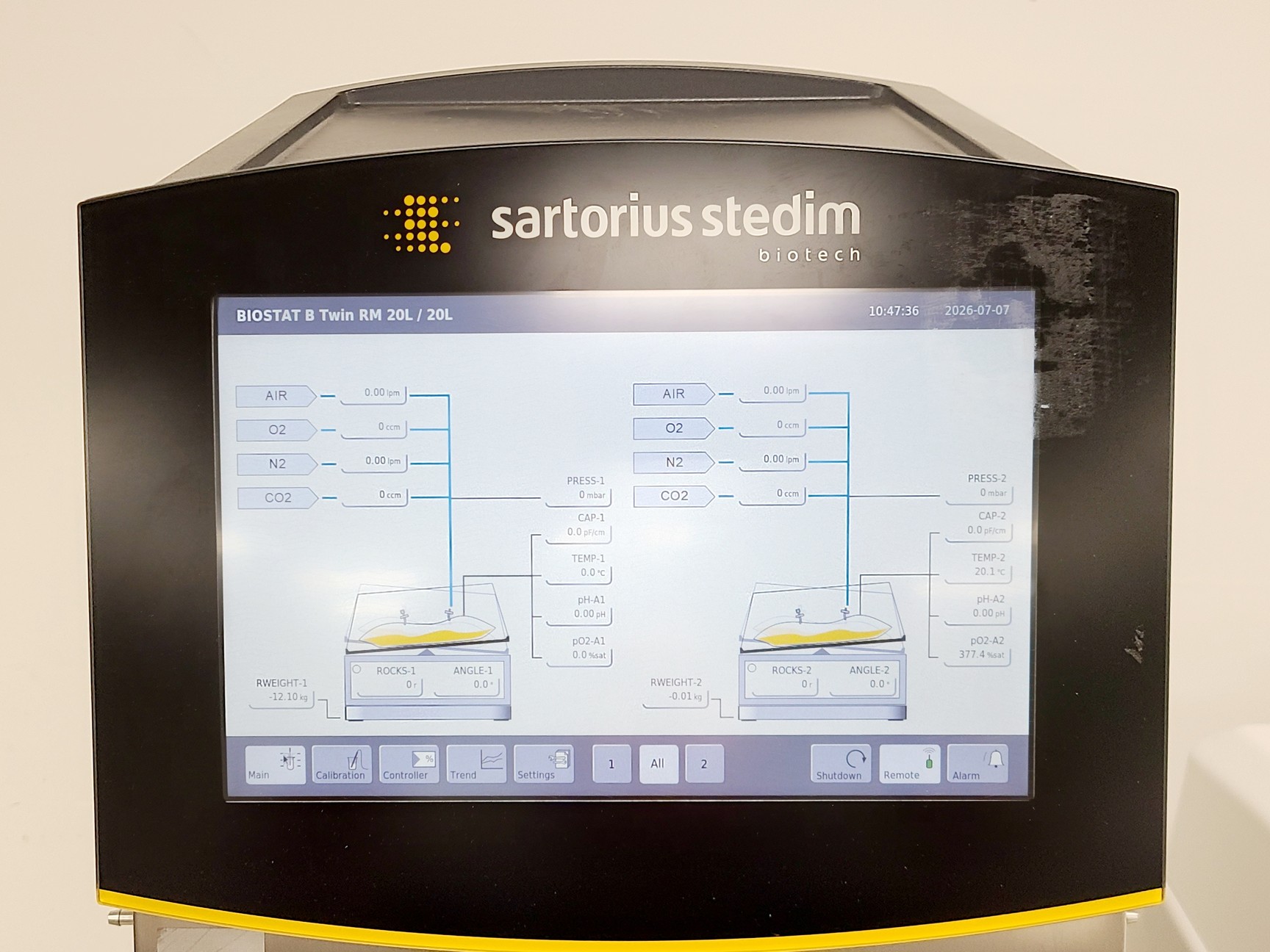 Image of Sartorius Stedim Biotech BIOSTAT RM 20 Basic w/ BIOSTATB2 Control Tower
