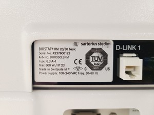 Thumbnail image of Sartorius Stedim Biotech BIOSTAT RM 20 Basic w/ BIOSTATB2 Control Tower