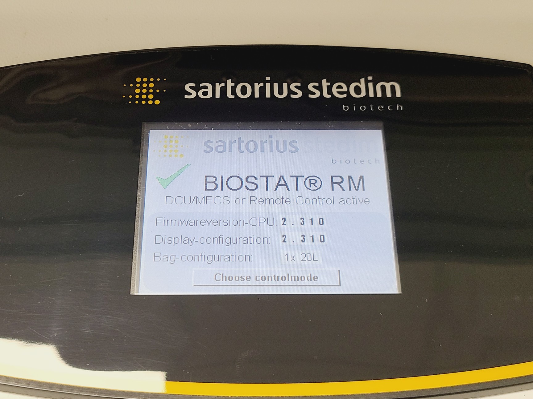 Image of Sartorius Stedim Biotech BIOSTAT RM 20 Basic w/ BIOSTATB2 Control Tower