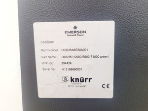Thumbnail image of Emerson Network Power CoolDoor Server Rack P/N: DCD35A6E30A001